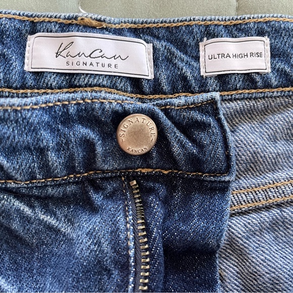 KanCan ESTILO Signature Ultra High Rise Denim Jean Shorts Size Medium - Picture 10 of 13